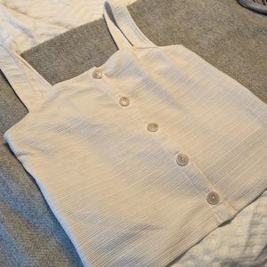J. Crew Textured Button Down Tank